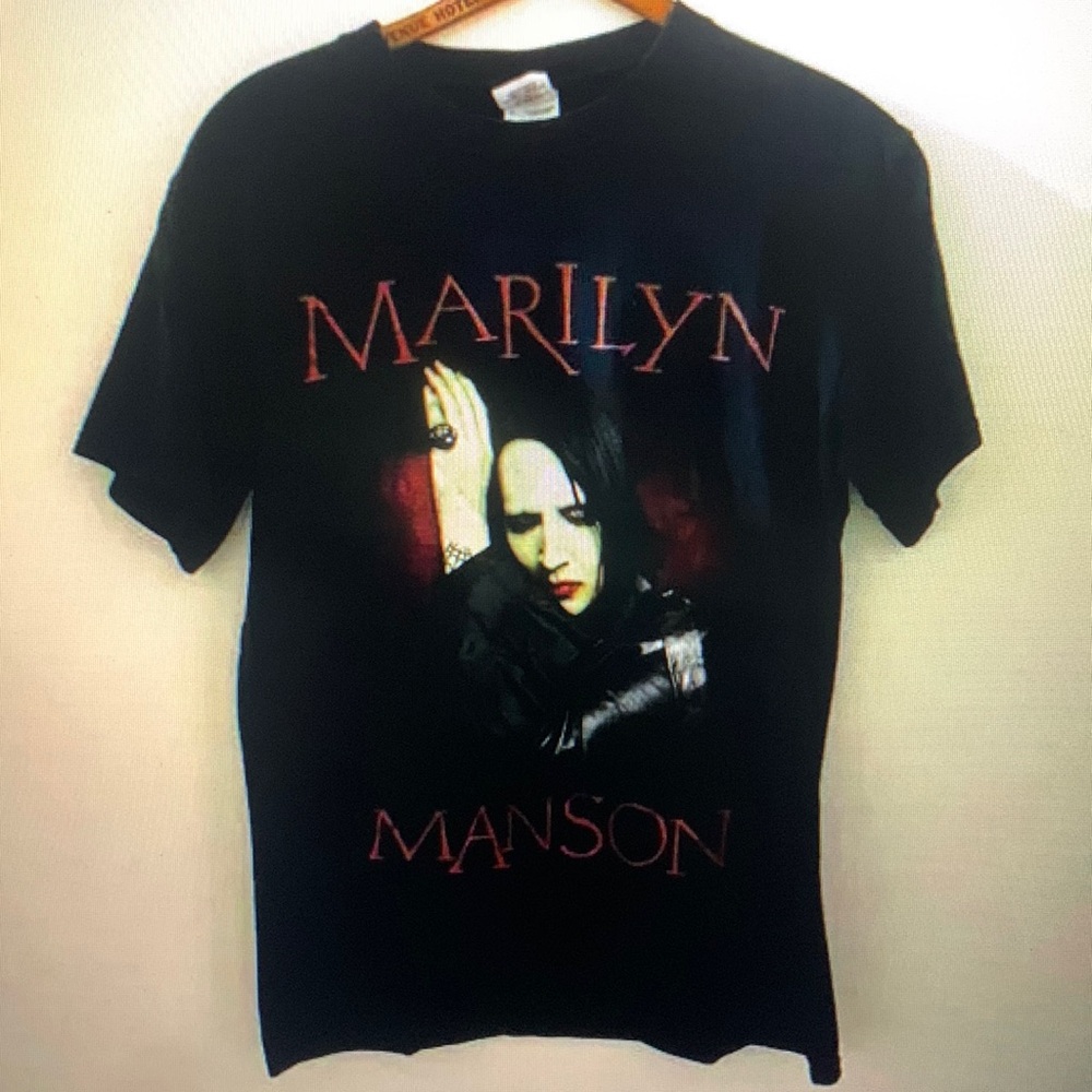 Marilyn Manson Black Graphic T-Shirt